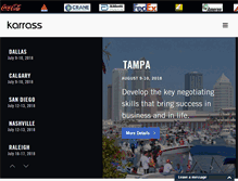 Tablet Screenshot of karrass.com